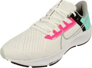 Nike Air Zoom Pegasus 38 Mens Running Trainers CW7356 Sneakers Shoes (UK 8 US 9 EU 42.5, White Wolf Grey Hyper Pink 102)