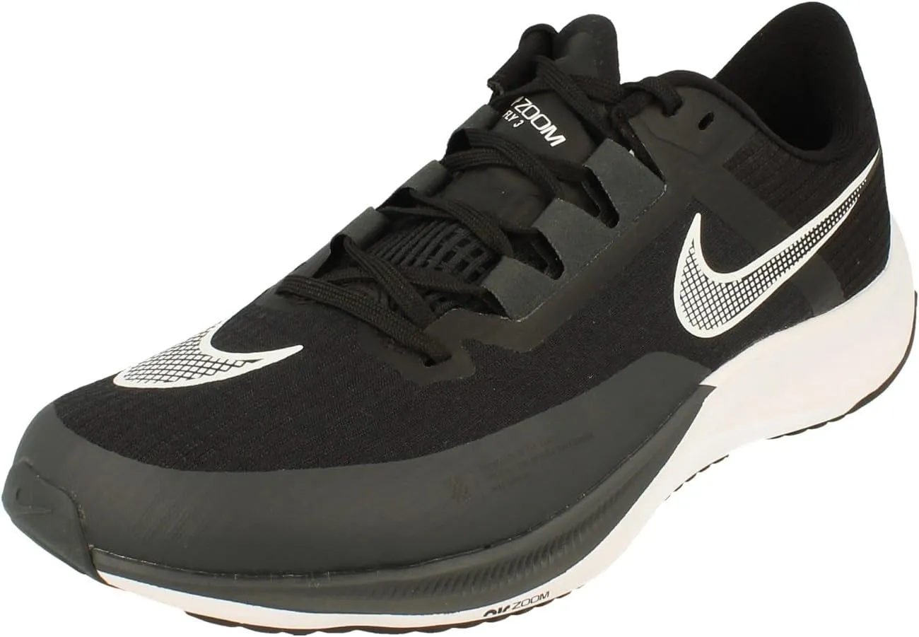 Nike Air Zoom Rival Fly 3 Mens Running Trainers CT2405 Sneakers Shoes (UK 7.5 US 8.5 EU 42, Black White Anthracite Volt 001)