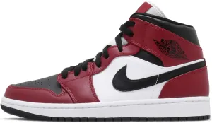 Nike Mens Air Jordan 1 Mid Chicago Black Toe Basketball Sneakers (13)