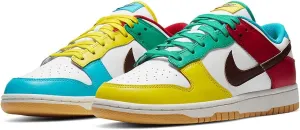 Nike Mens Dunk Low SE Free 99 White Basketball Sneakers (8.5)