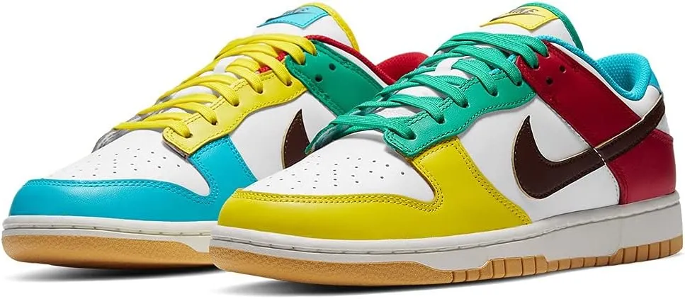 Nike Mens Dunk Low SE Free 99 White Basketball Sneakers (8.5)