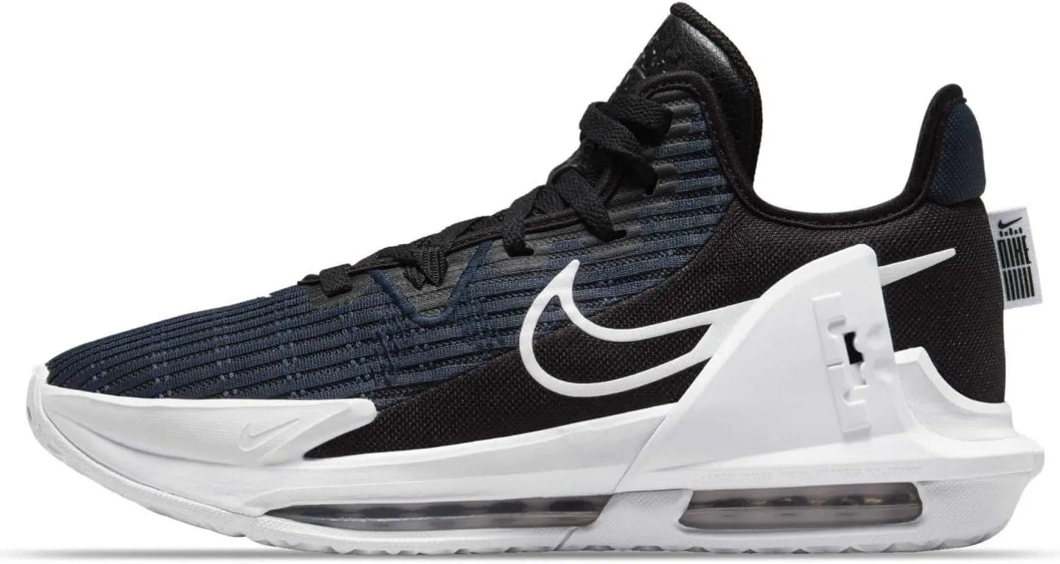 NIKE Men's Low-Top Sneakers, Black White Dark Obsidian, 14 UK, Black White Dark Obsidian, 15