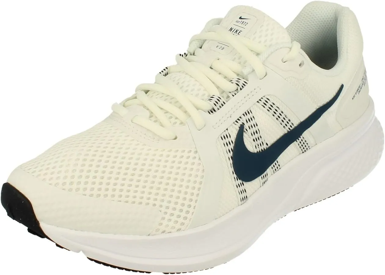 Nike Run Swift 2 Mens Running Trainers CU3517 Sneakers Shoes (UK 6.5 US 7.5 EU 40.5, Summit White Valerian Blue 101)