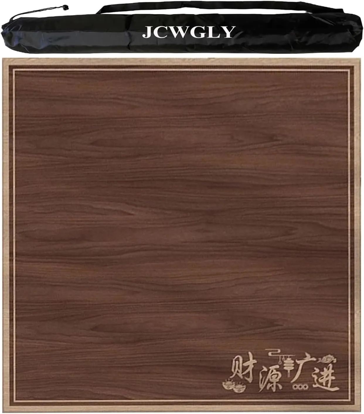 Non-Slip Crystal Velvet Mahjong Mat for Table, Quiet Noise Reduction Table Cover for Home Chess Room Mahjong Poker Cards Board Games, with Carrying Bag(Coffee 1,70cm/27.55in)