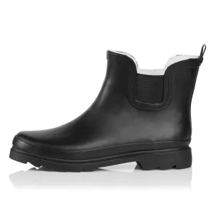 NORTY Womens 6" Ankle Rain Boots 39971 Matte Black