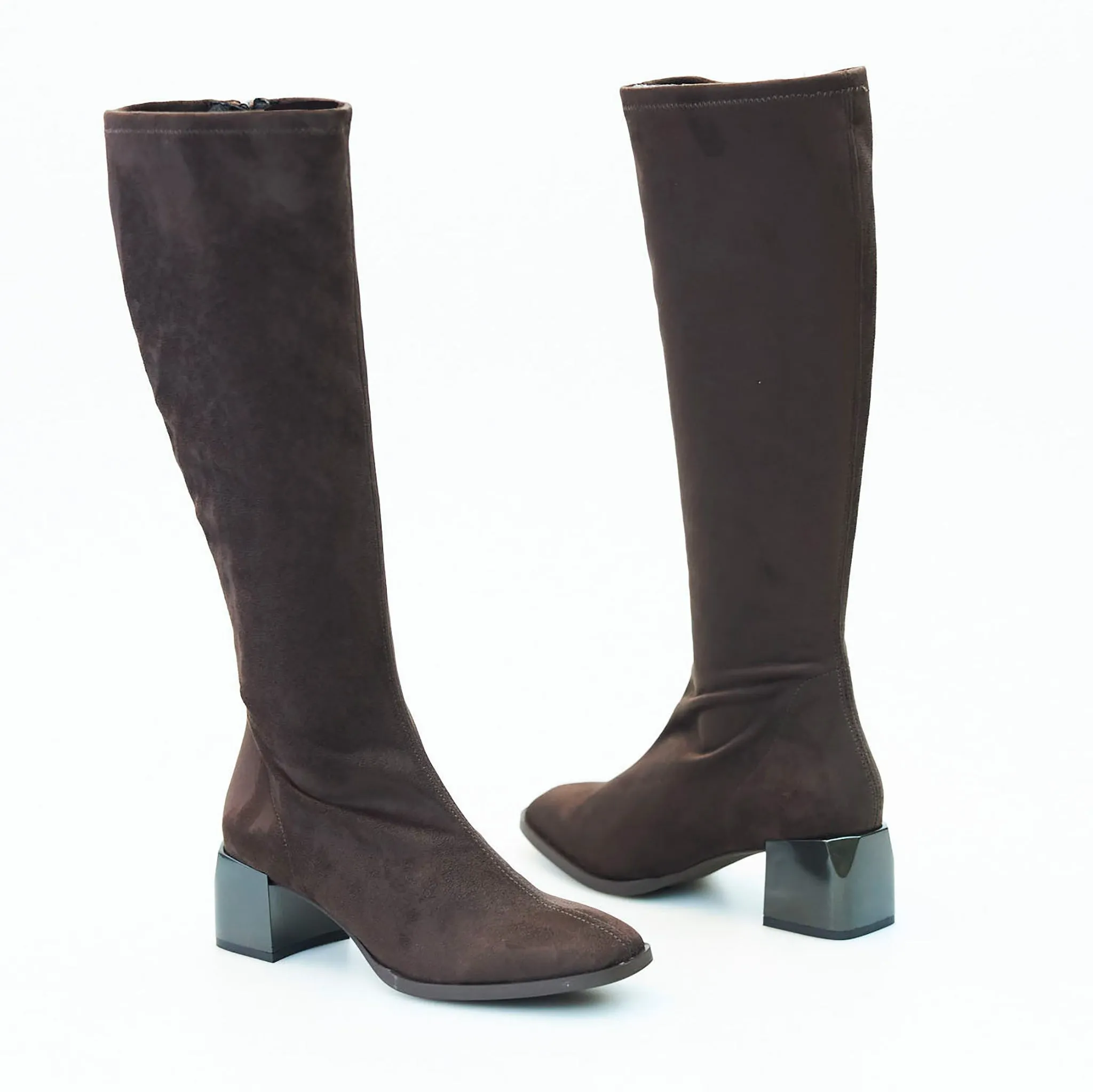 Nozomi Black or Brown Stretch Boots