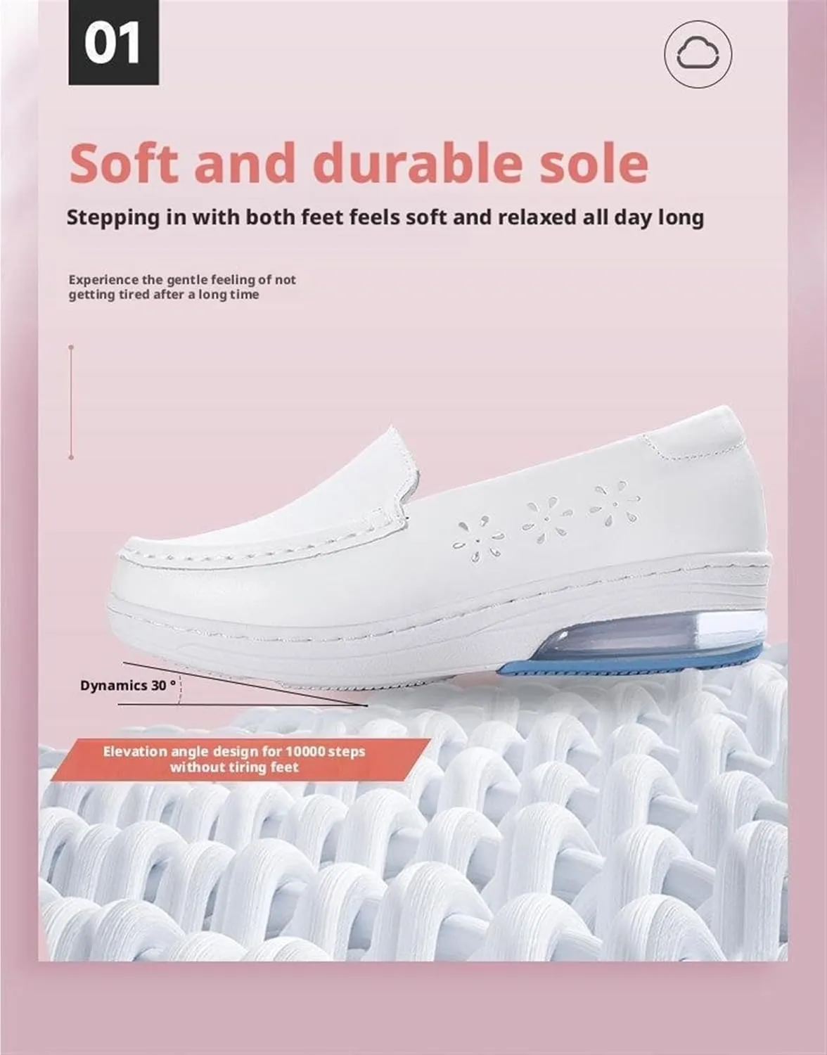 Nurse Shoes On Lightweight White Slip Resistant Support Women Healthcare Shoes for Woman Comfortable