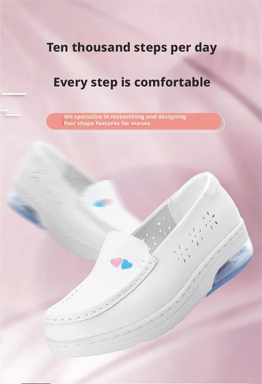 Nurse Shoes On Lightweight White Slip Resistant Support Women Healthcare Shoes for Woman Comfortable