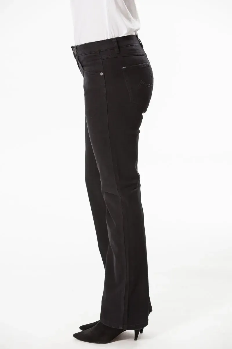 OBFilly Black Moleskin Jeans - Boot Cut