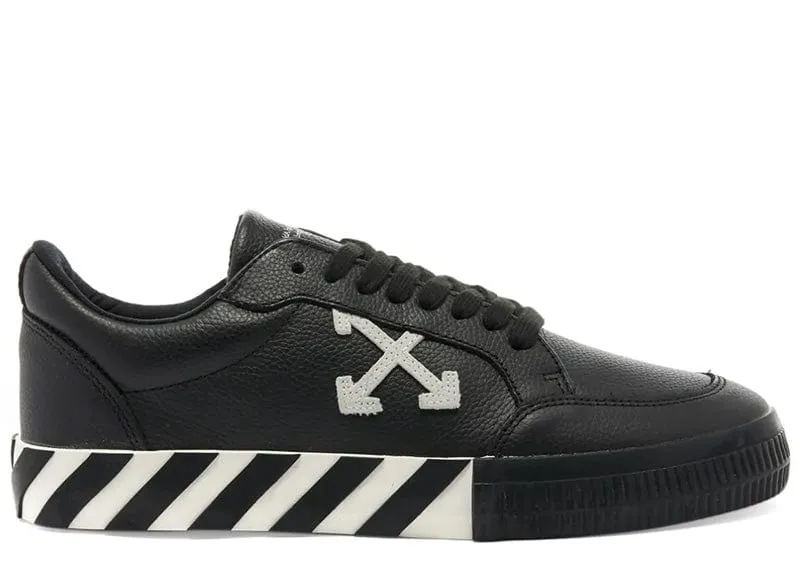 OFF-WHITE Low Vulcanized Leather Black White