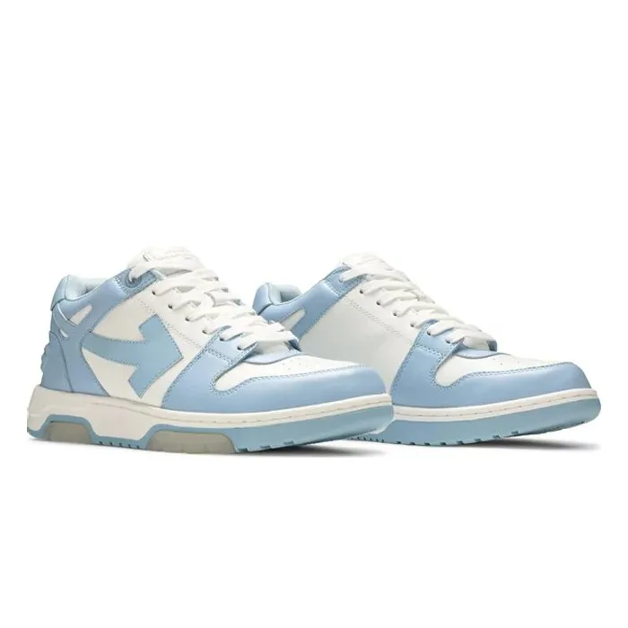 Off-White Out Of Office Calf Leather White Baby Blue