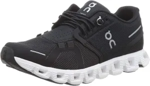 On Men's Cloud 5 Sneakers, Black/White, 8 Medium US