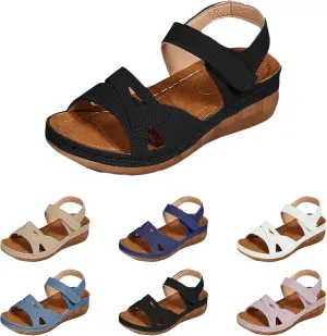 orthopedic sandals for women 2025 Trendy comfortable womens wedge sandal Summer Casual Arch support Slip on Shoes
