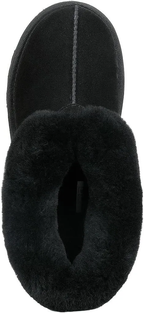 PAMIR Women's Sheepskin Boot Slippers Indoor Outdoor Ankle Booties with Memory Foam