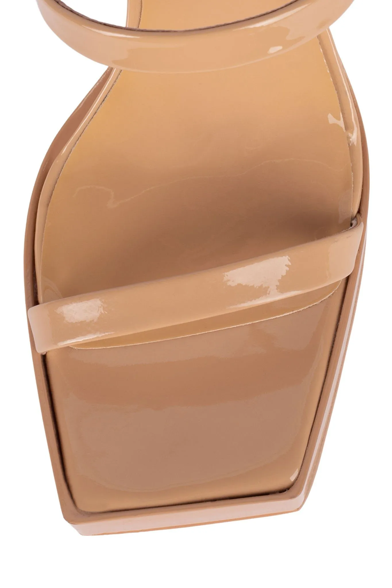 Patent Heeled Squared High-value Hustler Sandals Open Jeffrey Nude Toe Campbell Dusty Sale event