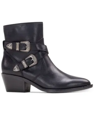 Patricia Nash Sandra Pointed Toe Boots, Black, 8.5 US