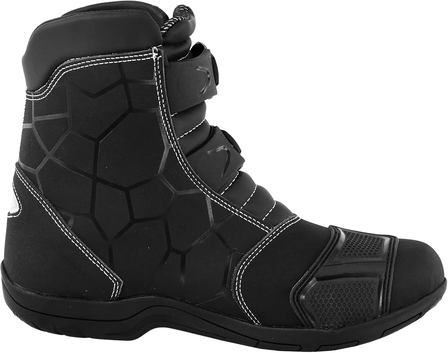 PROFIRST Mens Fashion Motorcycle/Motorbike CE Amour Boots Anti Slip Rubber Soul Crash Protection Protective Waterproof Leather Stylish short Ankle Racing Adventure Off Road Touring Sports Safety Shoes
