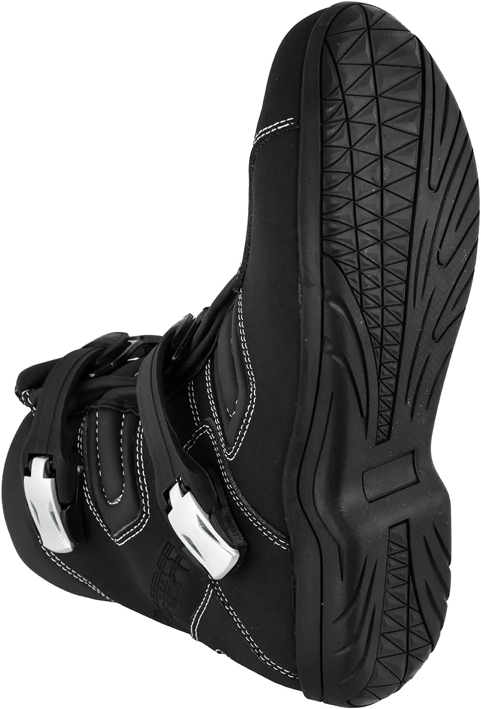 PROFIRST Mens Fashion Motorcycle/Motorbike CE Amour Boots Anti Slip Rubber Soul Crash Protection Protective Waterproof Leather Stylish short Ankle Racing Adventure Off Road Touring Sports Safety Shoes