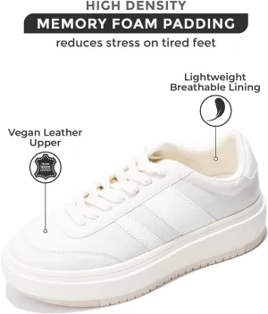 Project Cloud Platform Sneakers for Women - Lightweight Memory Foam Insole Fashion Sneakers for Women Footwear - Non-Slip Womens Sneakers Platform Shoes Women's Fashion (Nita)