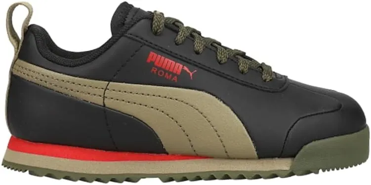 PUMA Kids Boys Roma Tipoff Lace Up Sneakers Shoes Casual - Black - Size 12 M