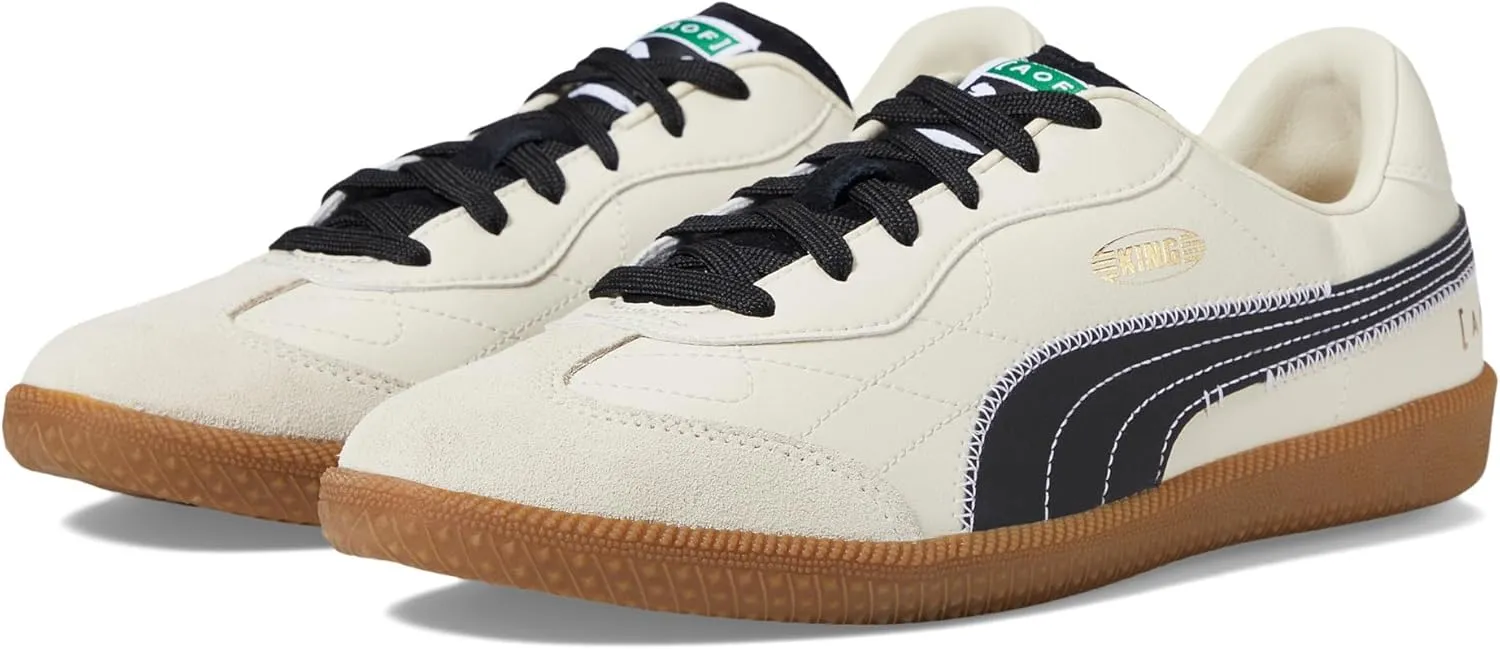 PUMA King 21 Indoor Training X Art of Football Alpine Snow/Puma Black/Puma Gold/Puma White 10.5 D (M)