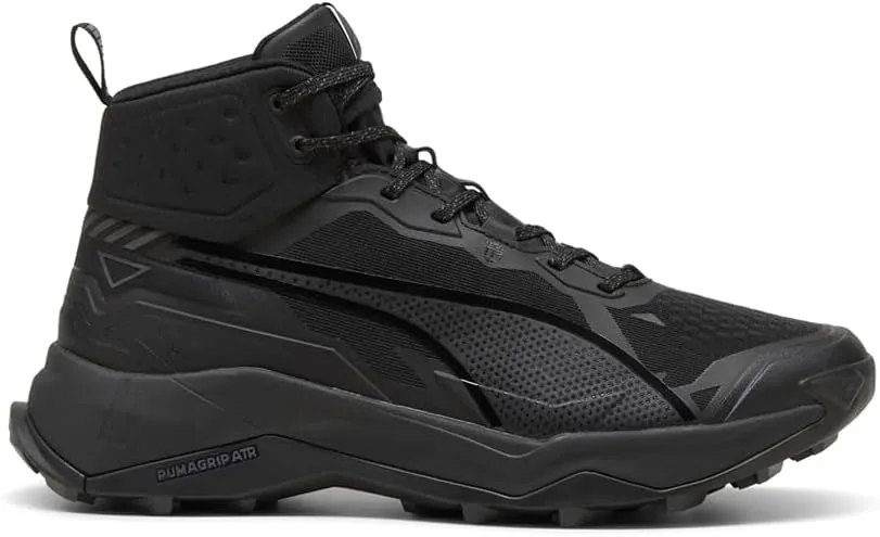 PUMA Mens Explore Nitro 2 Mid Hiking Hiking Sneakers Shoes Outdoor - Black - Size 7 M