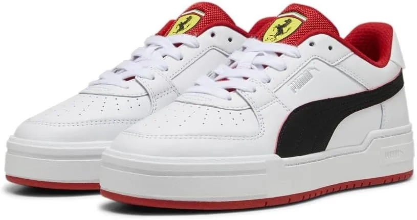 PUMA Men's Ferrari CA Pro Shoes, White-Black, 14