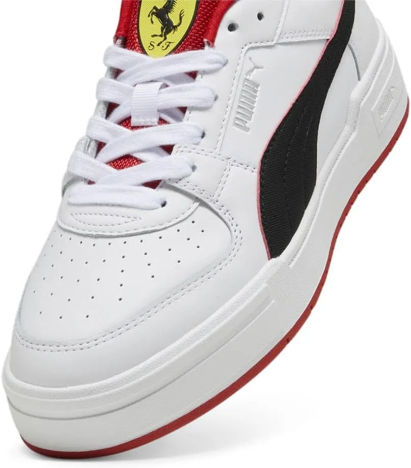 PUMA Men's Ferrari CA Pro Shoes, White-Black, 14