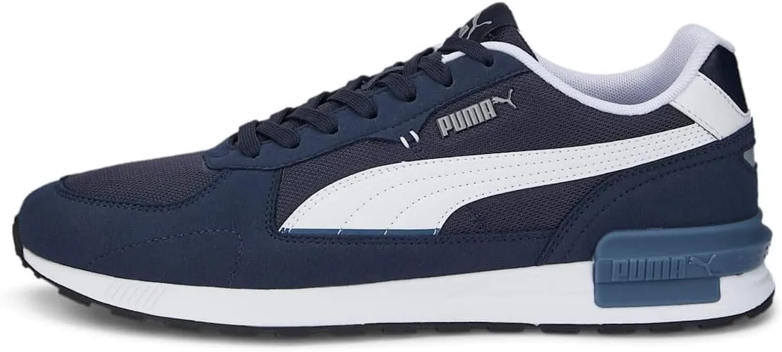 PUMA Men's Graviton Sneakers,Black White,10