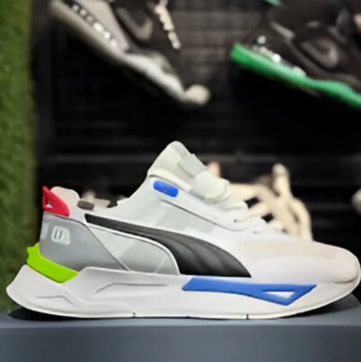 Puma Men's Mirage Sport Tech Sneakers - White Multi-Color Accents - Premium Comfort and Style