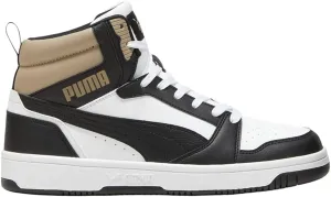 PUMA Mens Rebound V6 Basketball Sneakers Shoes - Black, White - Size 11 M