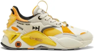 Puma Mens Rs-XL Disc Lace Up Sneakers Shoes Casual - Off White, Yellow