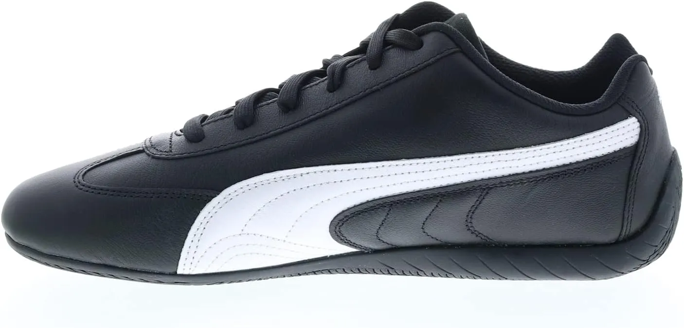 PUMA Mens Speedcat Shield Leather Lace Up Sneakers Shoes Casual - Black