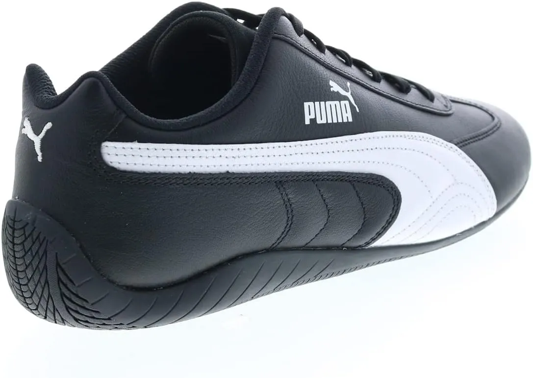 PUMA Mens Speedcat Shield Leather Lace Up Sneakers Shoes Casual - Black
