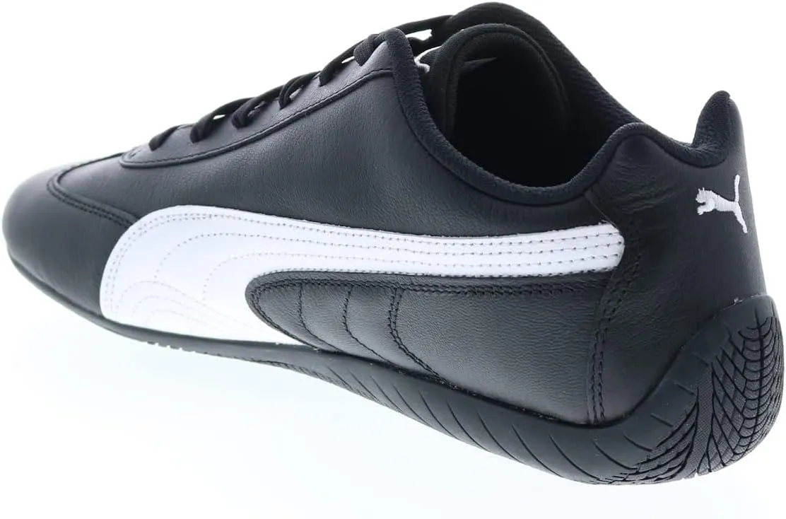 PUMA Mens Speedcat Shield Leather Lace Up Sneakers Shoes Casual - Black