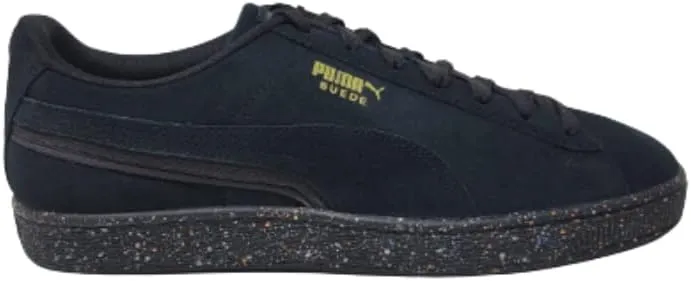 PUMA Men's Suede Classic Fashion Sneakers, Black/Gold, 10 M US