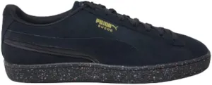 PUMA Men's Suede Classic Fashion Sneakers, Black/Gold, 10 M US