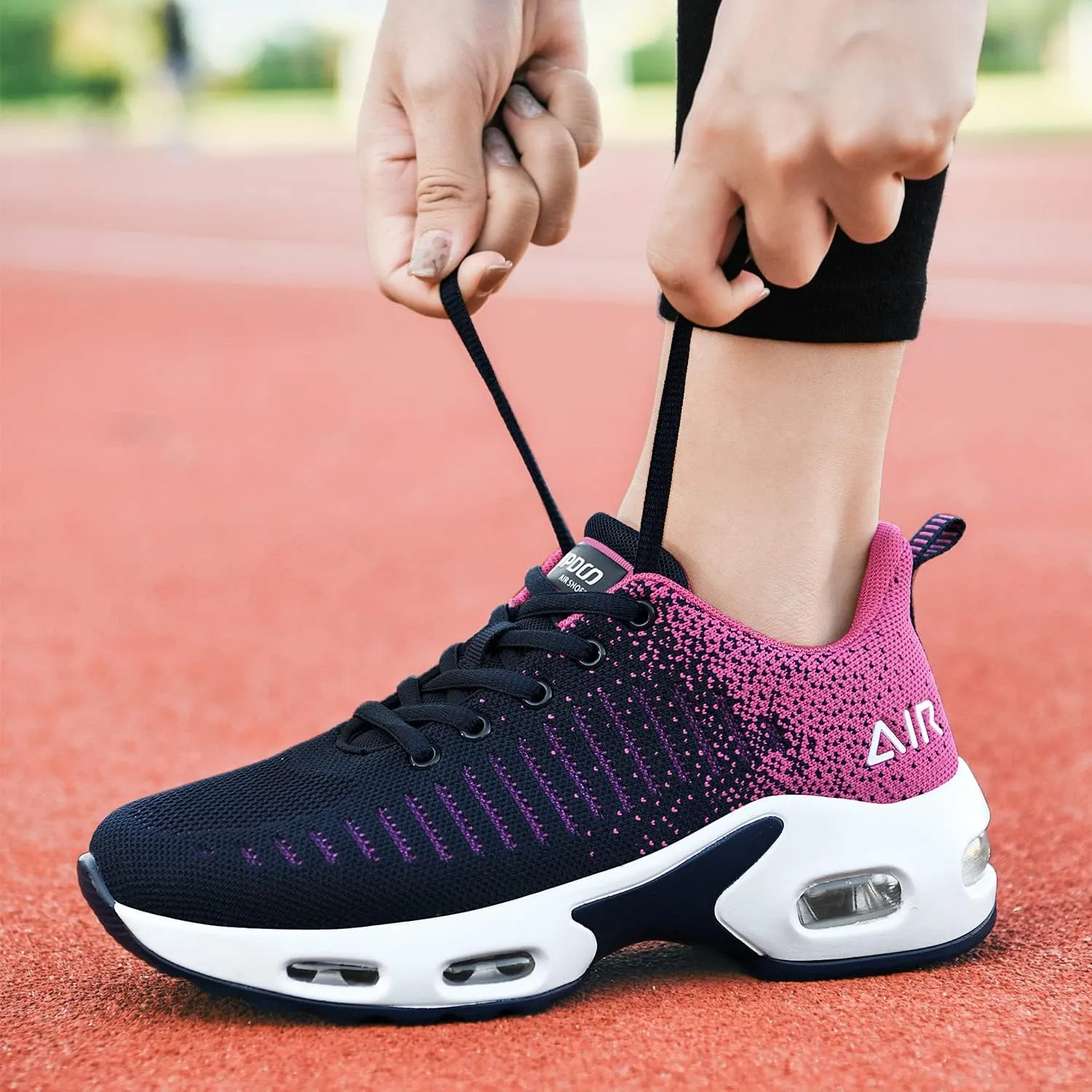 QAUPPE Womens Fashion Lightweight Air Sports Walking Sneakers Breathable Gym Jogging Running Tennis Shoes US 5.5-11 B(M)…