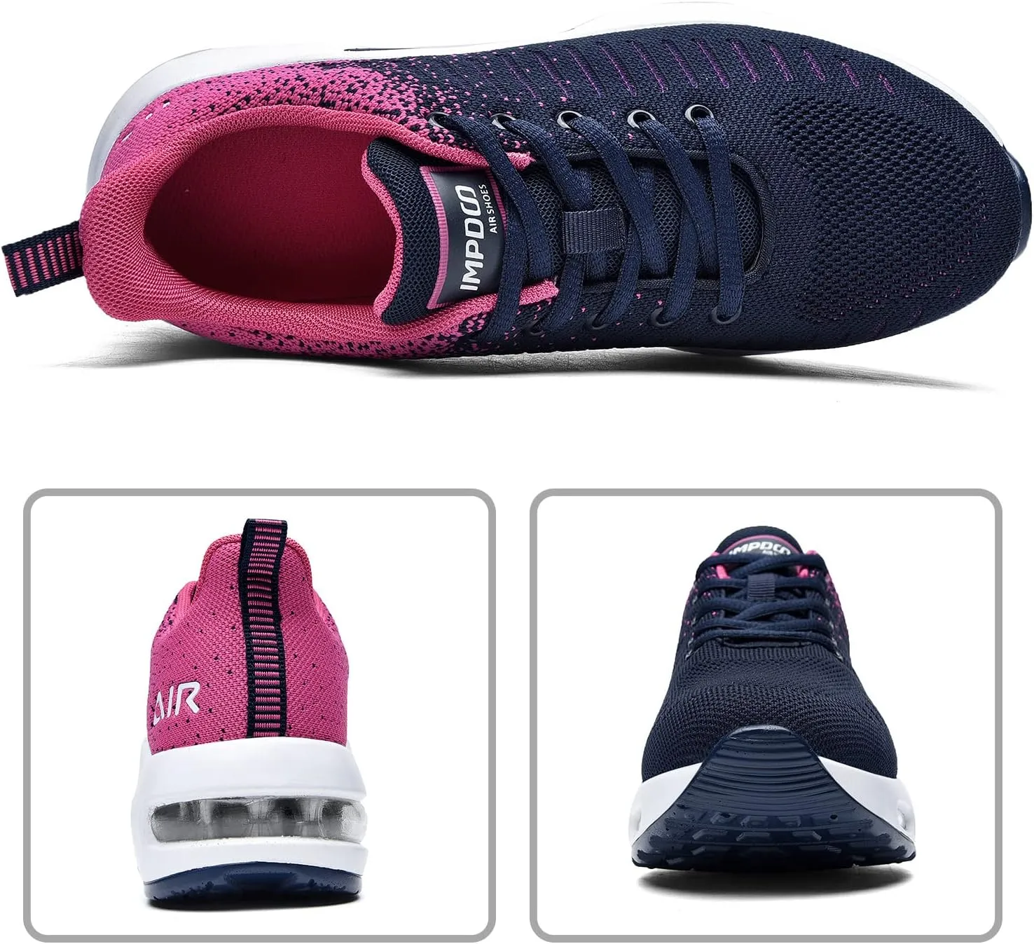 QAUPPE Womens Fashion Lightweight Air Sports Walking Sneakers Breathable Gym Jogging Running Tennis Shoes US 5.5-11 B(M)…