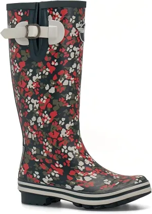 Rain Boots For Women Waterproof Boots Garden Shoes Outdoor Use with Comfortable Insole Knee High Rubber Rain Boot Gumboots Rain Footwear Wellies