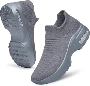 Raoendis Womens Walking Shoes - Sock Sneakers Daily Casual Shoes Slip on Comfortable Nursing Work Shoes