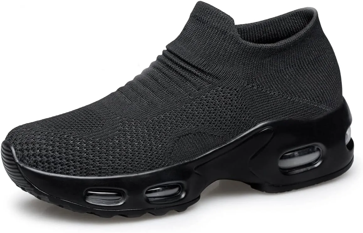 Raoendis Womens Walking Shoes - Sock Sneakers Daily Casual Shoes Slip on Comfortable Nursing Work Shoes