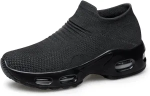 Raoendis Womens Walking Shoes - Sock Sneakers Daily Casual Shoes Slip on Comfortable Nursing Work Shoes