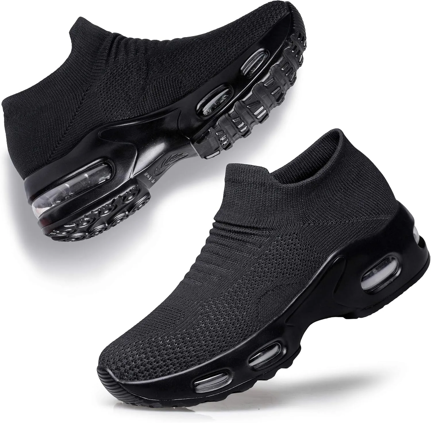 Raoendis Womens Walking Shoes - Sock Sneakers Daily Casual Shoes Slip on Comfortable Nursing Work Shoes