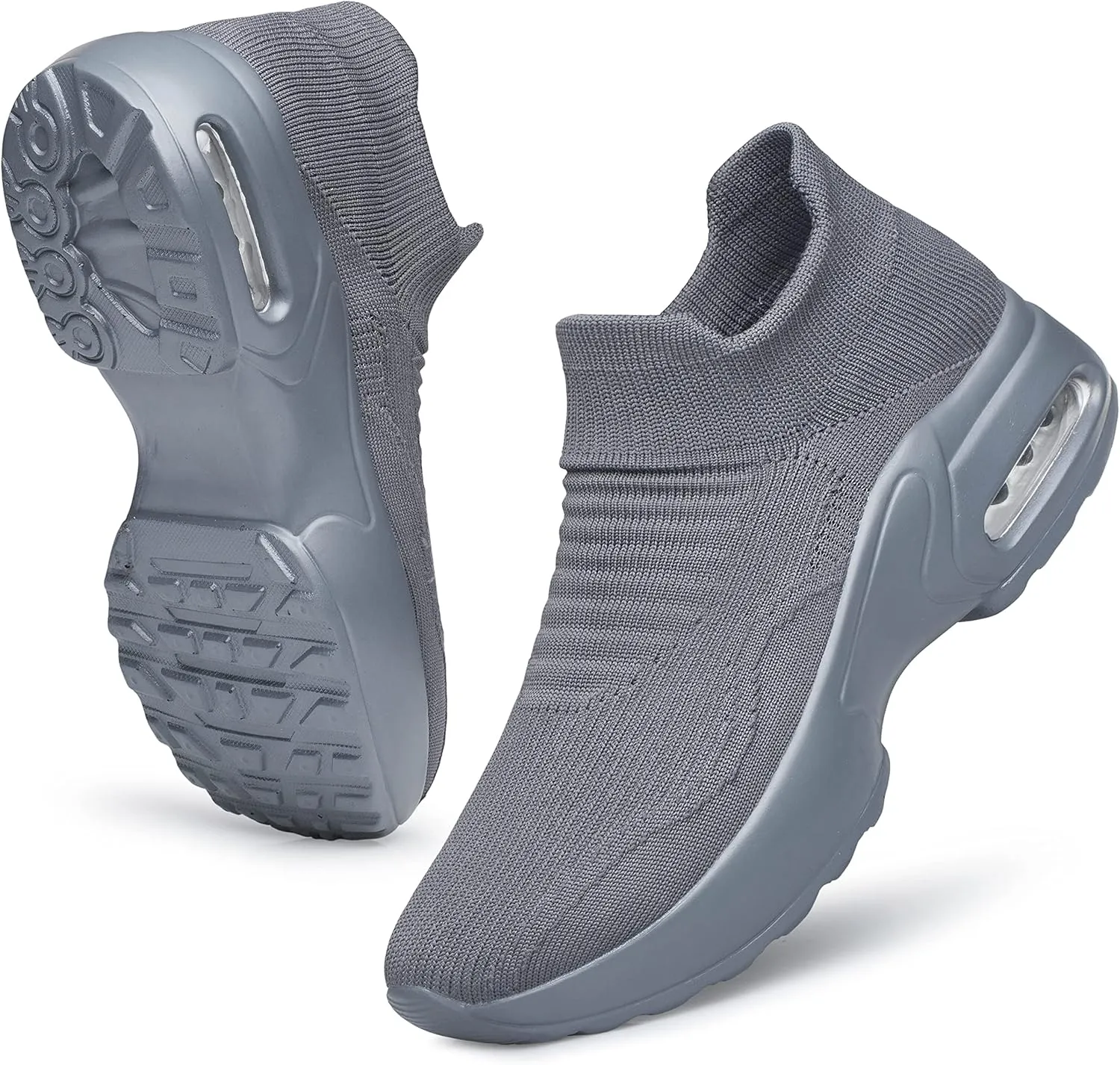 Raoendis Womens Walking Shoes - Sock Sneakers Daily Casual Shoes Slip on Comfortable Nursing Work Shoes