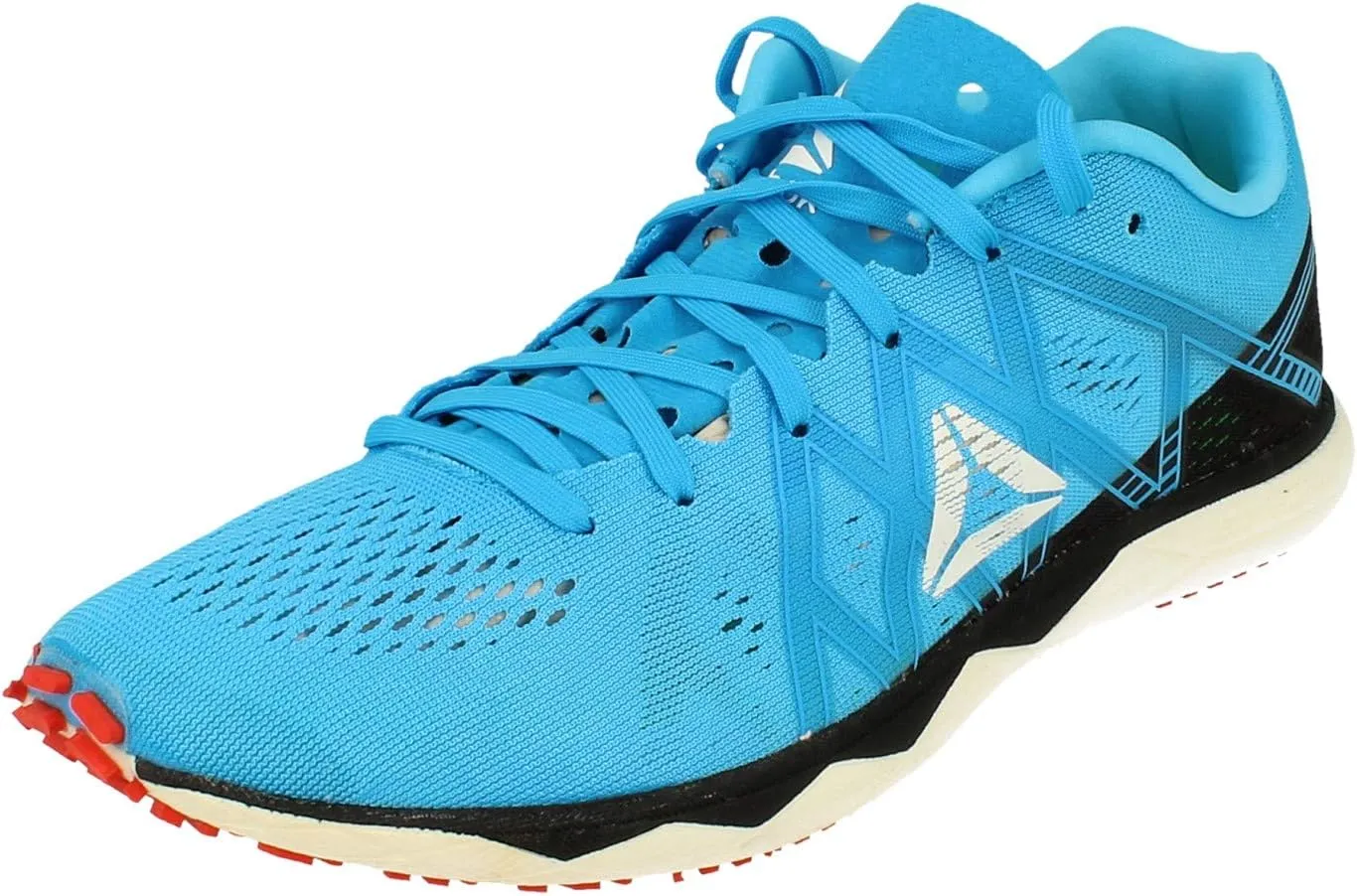 Reebok Floatride Run Fast Pro Unisex Running Trainers Sneakers (UK 5.5 US 6.5 EU 38.5, Black Cyan red White DV6793)