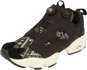 Reebok Instampump Fury GT Womens Running Trainers Sneakers (UK 6.5 US 9 EU 40, Black White Purple BD4462)