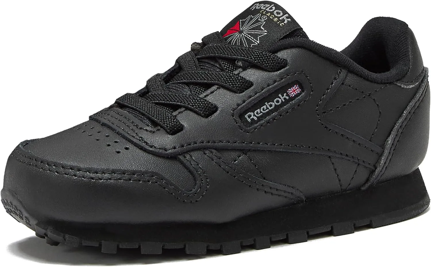 Reebok unisex baby Classic Leather Sneaker, Core Black, 9.5 Infant US