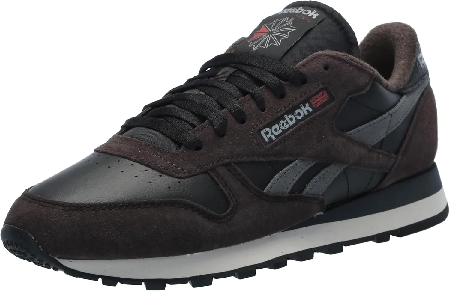 Reebok Unisex Classic Leather Sneakers Legacy, Black/Dark Matter/Grey 5, 10 US Men