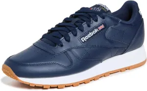Reebok Unisex Classic Leather Sneakers Legacy, Vector Navy/FTWR White Rubber Gum-03, 13 US Men